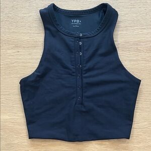 Black Sleeveless YPB Top